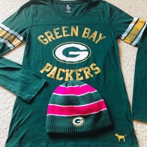 Green Bay Packers Top & Hat Set (L)